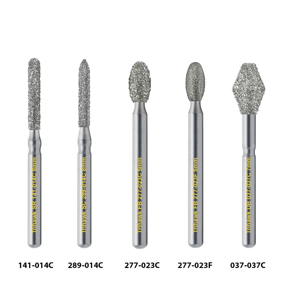 TriHawk Tooth Preparation Diamond FG Burs