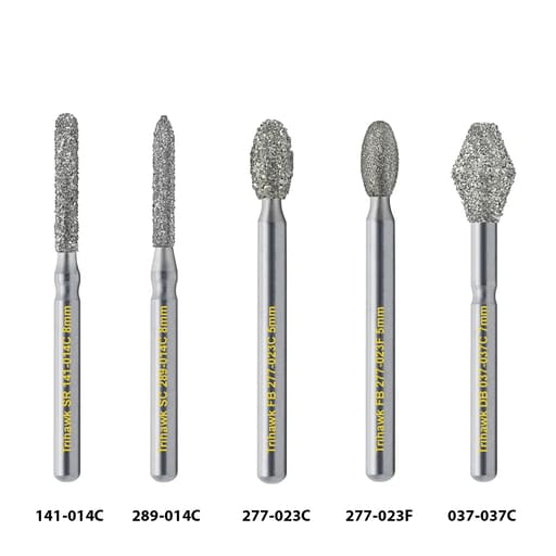 TriHawk Tooth Preparation Diamond FG Burs (Pack of 1)