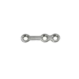 SK Surgicals SS Mini Bone Plates With Gap - 1.5mm (3 Holes) 105.300S (Pack of 2  )