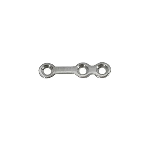SK Surgicals SS Mini Bone Plates With Gap - 1.5mm (3 Holes) 105.300S (Pack of 2 )