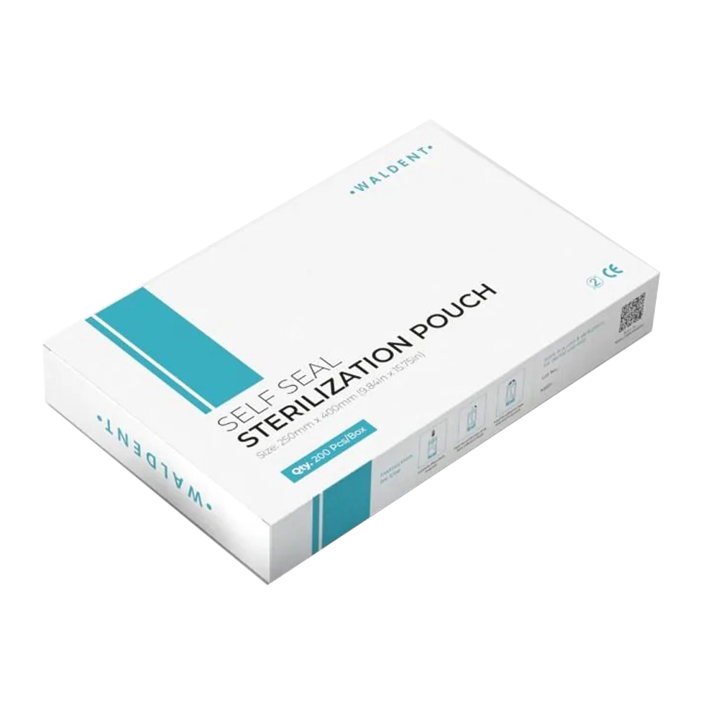 Waldent Self-Seal Sterilization Pouch - Extra Large (250x400mm) - For Cassettes & Full Trays
