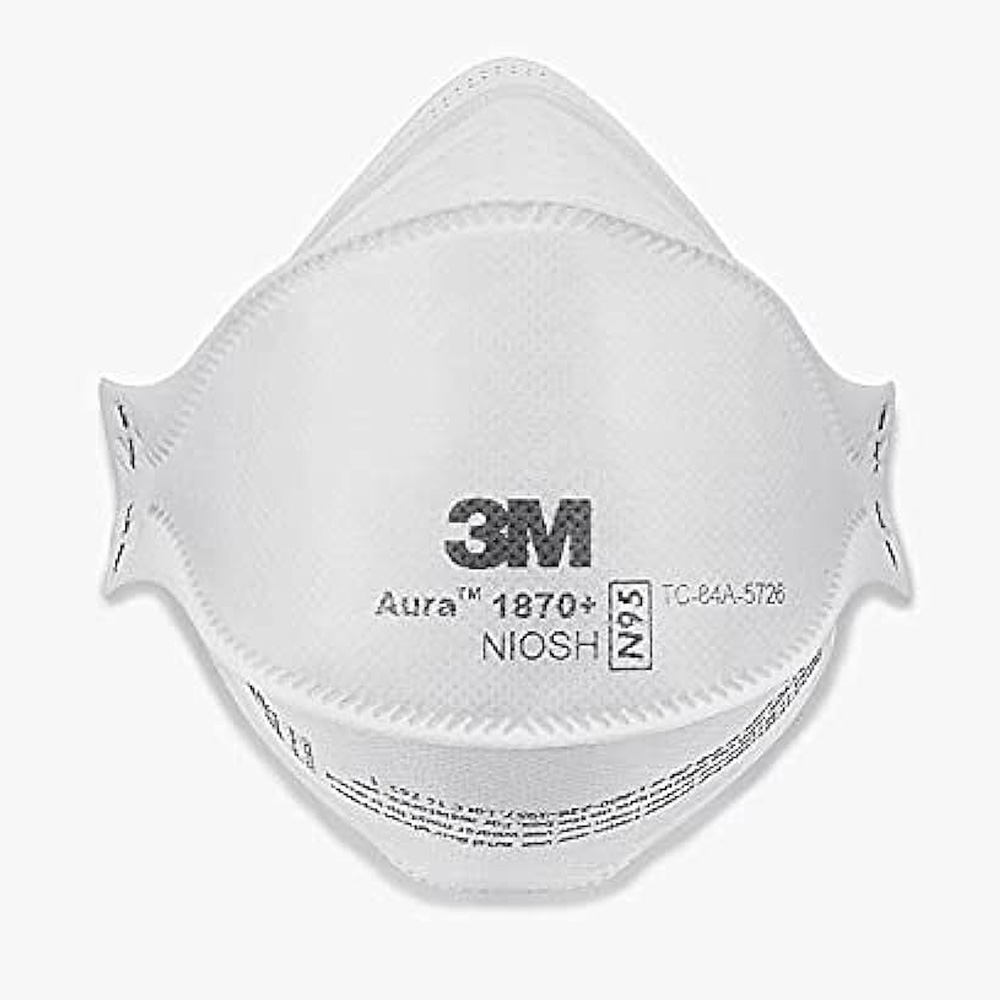 3M Aura 1870+ N95 Particulate Respirator and Surgical Mask (Pack of 1)
