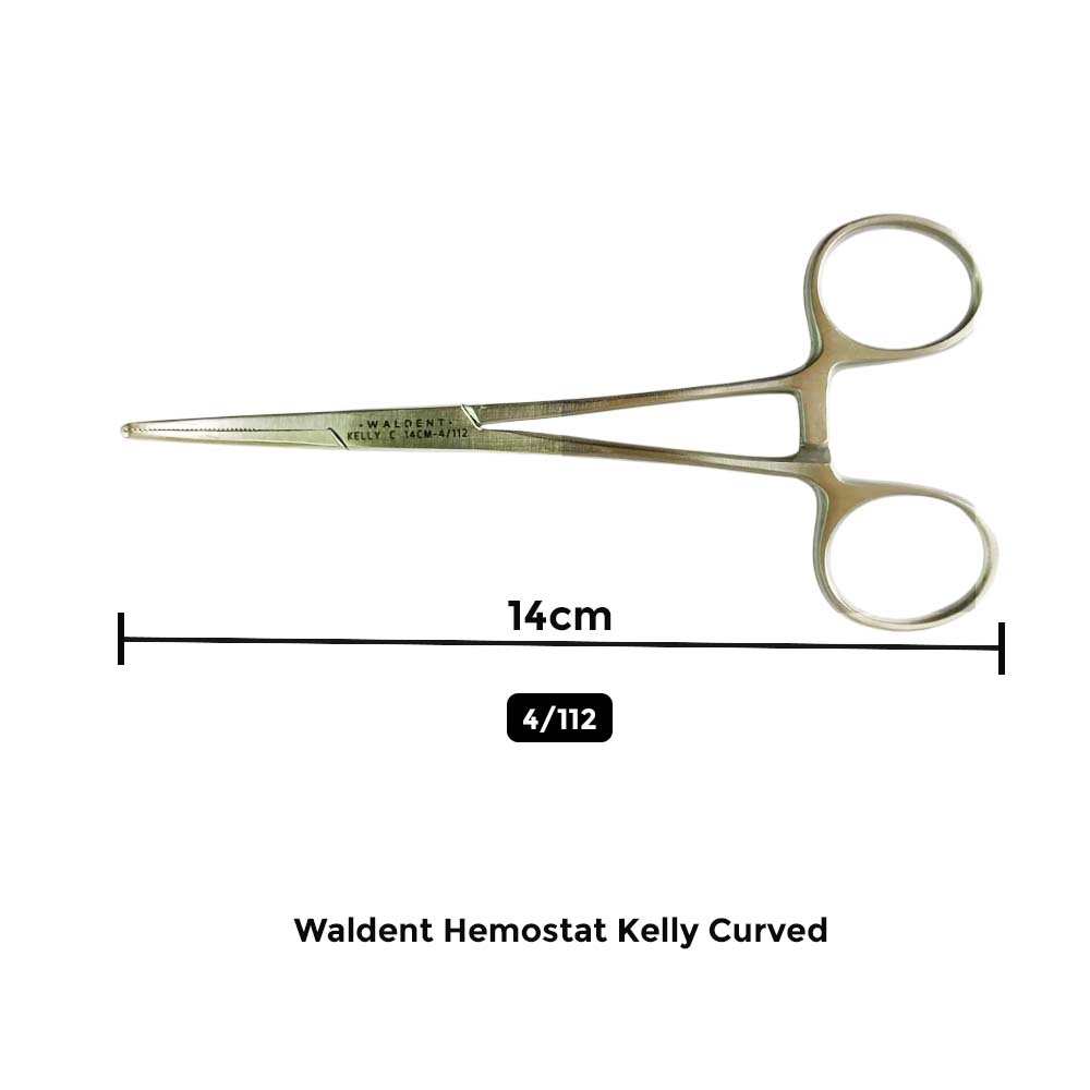 Waldent Hemostat Kelly Curved 14 cm (4/112)