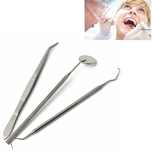 GI Probe + Mouth Mirror + Tweezer