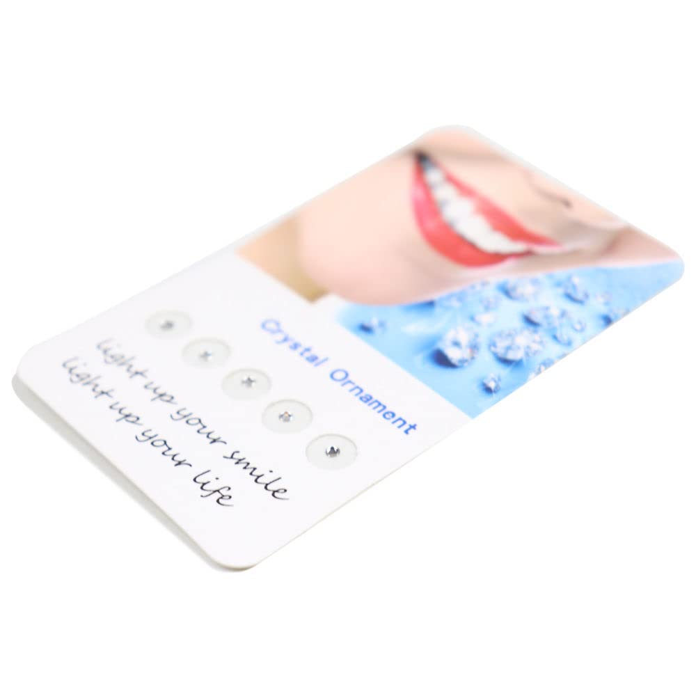 Tooth Jewellery (Set of 5)- White Crystals