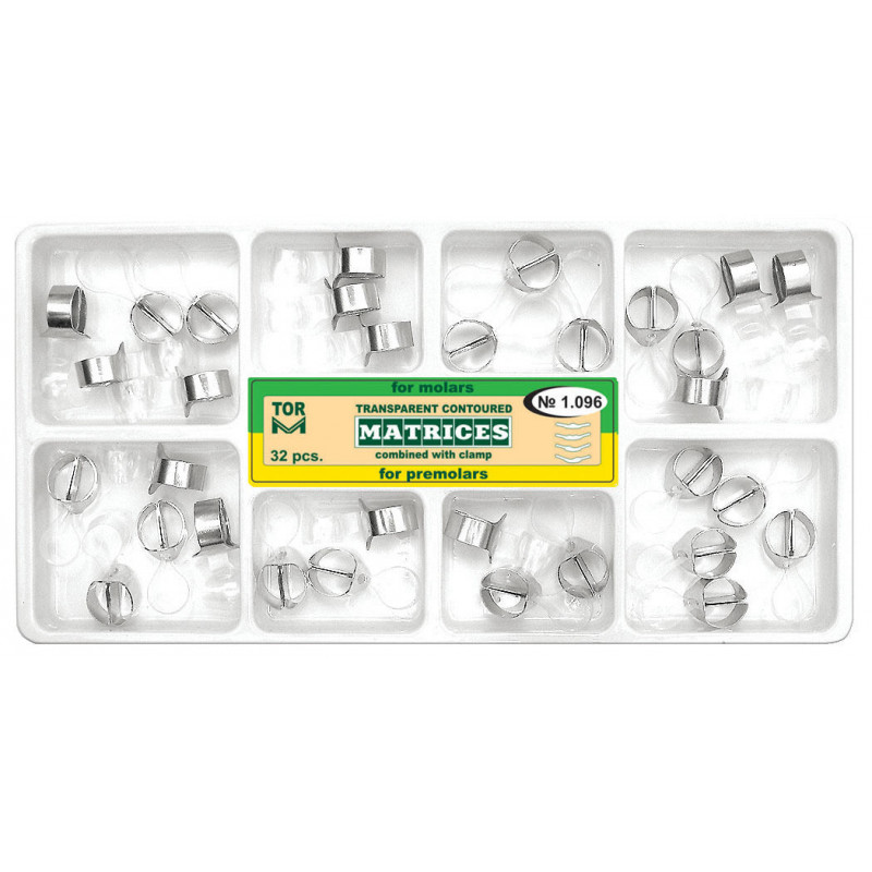 Tor Vm Transparent Contoured Matrices for Premolars & Molars