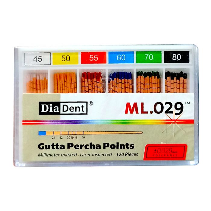 Diadent Gutta Percha Points - 2% # 45- 80
