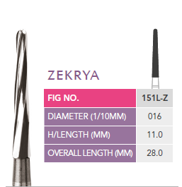 Prima Dental Zekrya Bur FG 151L-Z (For Airotors)