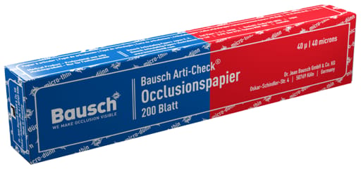 Bausch Arti-Check Dental Articulating Papers Micro Thin - 40µ Microns