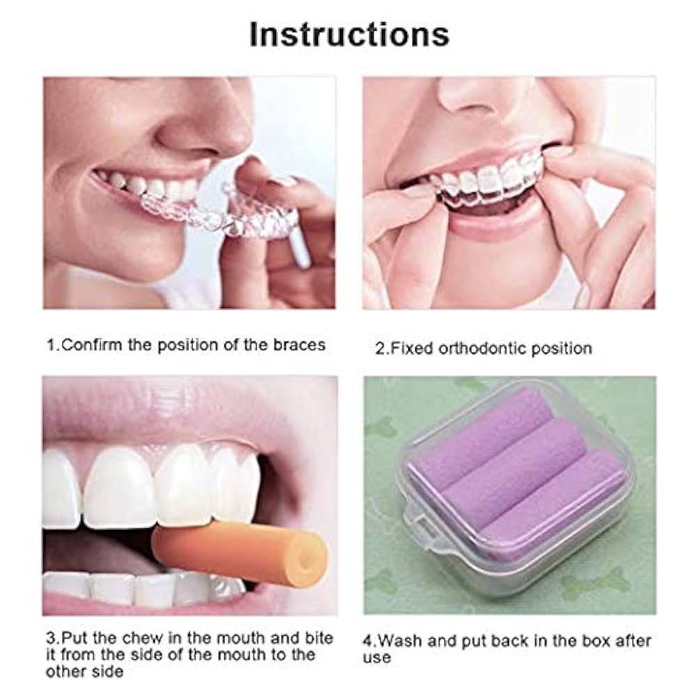 Dental Aligner Chewies For Orthodontic Appliances (Pack Of 2)