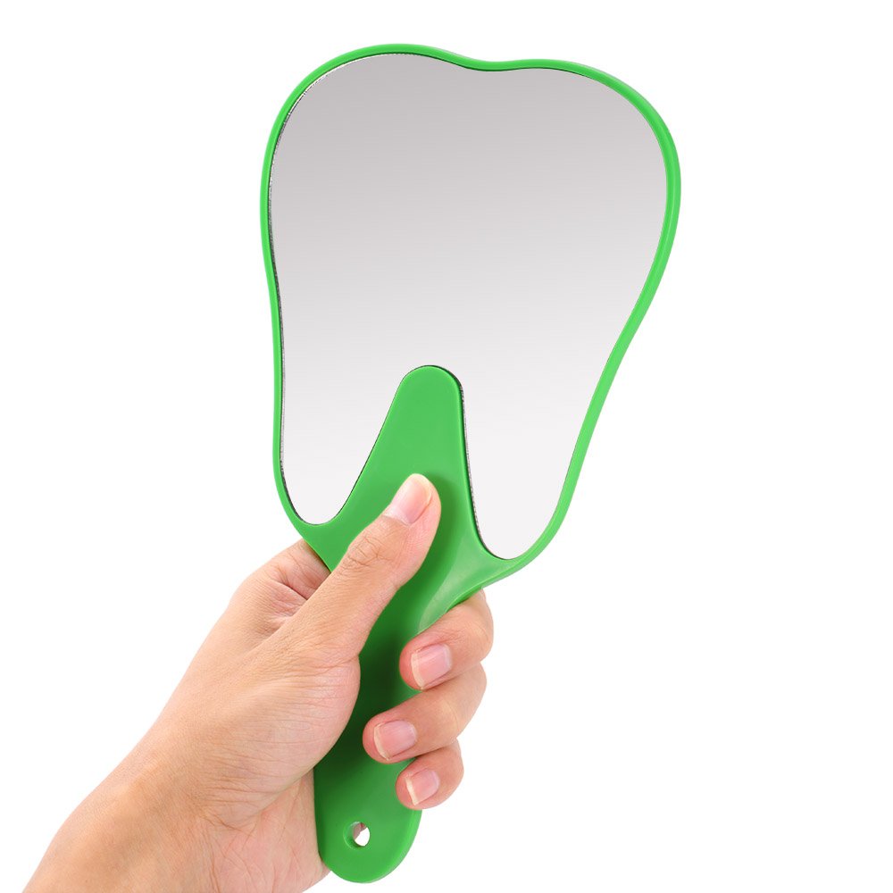 iDENTical Tooth Shape Hand Mirror - Green