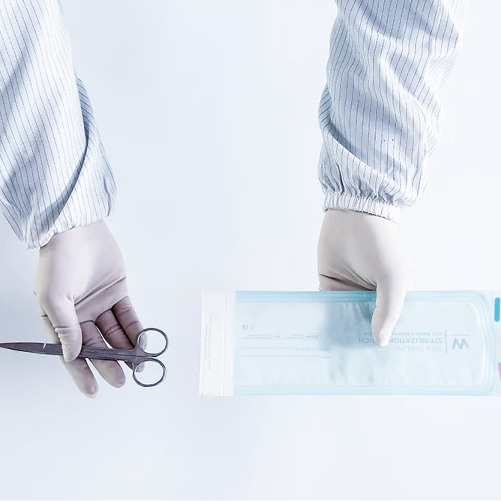 Waldent Self-Seal Sterilization Pouch - Medium (90x260mm) - For Scalers & Hand Instruments