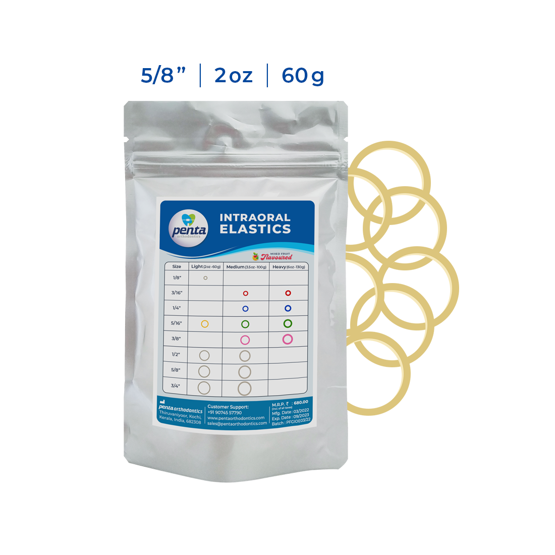 Penta Ortho Intraoral Elastics - Special Elastics (Pack of 500)