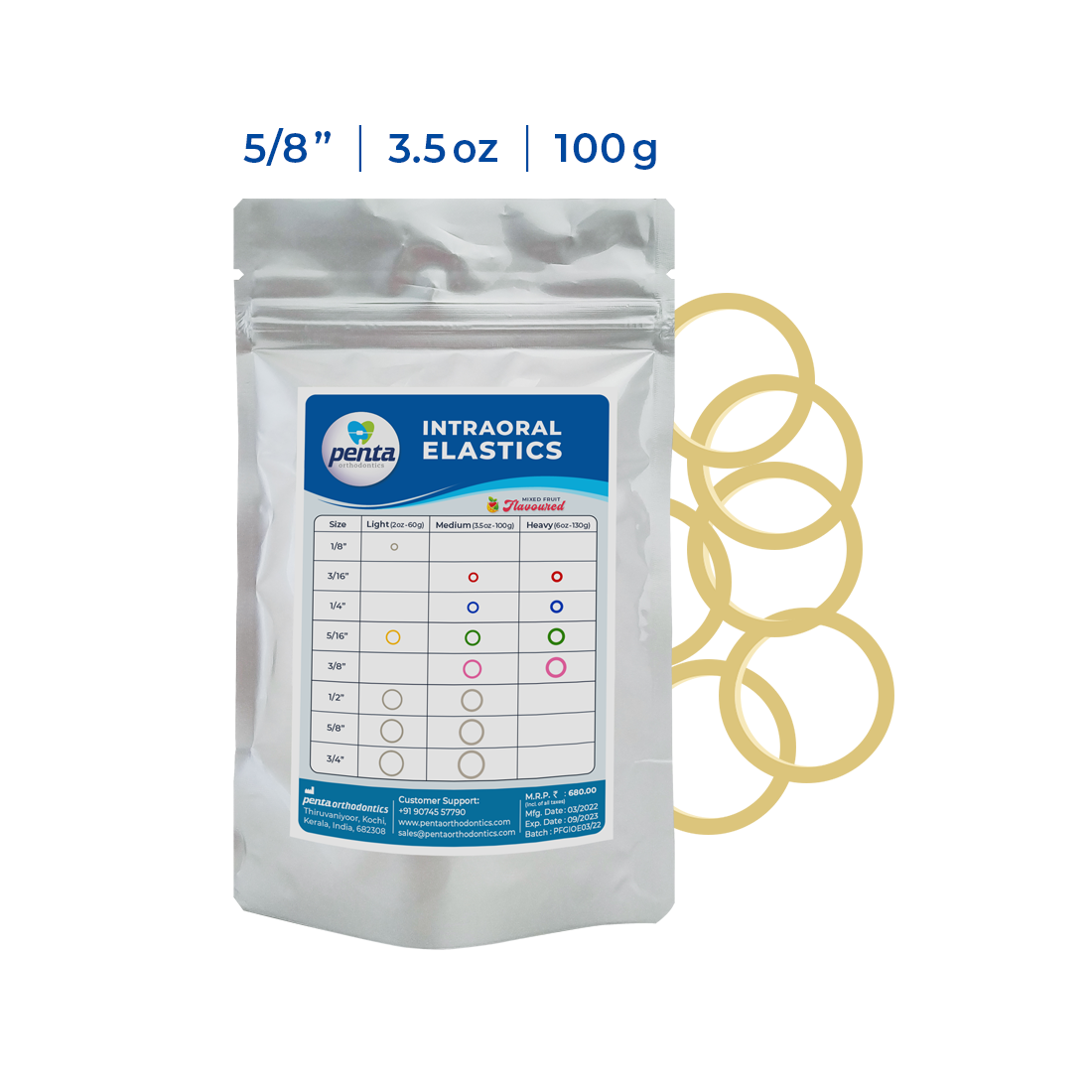 Penta Ortho Intraoral Elastics - Special Elastics (Pack of 500)