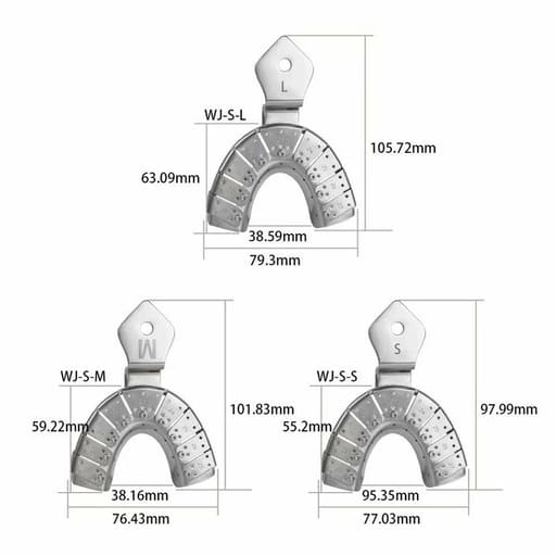 DentalPlant Stainless Steel Implant Impression Trays