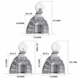 DentalPlant Stainless Steel Implant Impression Trays - 14