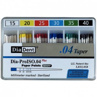 Diadent Paper Point Special Tapered - 4% # 15-40