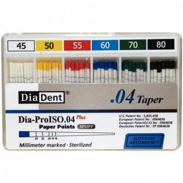 Diadent Paper Point Special Tapered - 4% # 45-80
