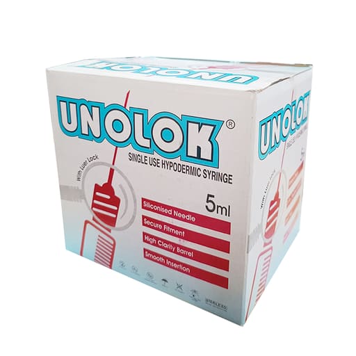 HMD Unolok Syringe 5ml | 27 Gauge | 1.5 Inch Needle