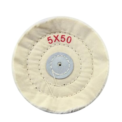Jinguang Denture Polishing Buffing Wheel - White (5" x 50Ply)