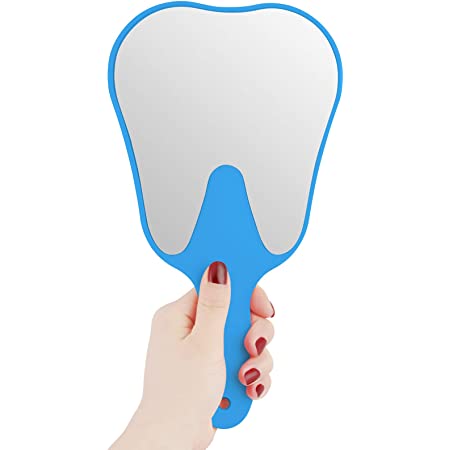 iDENTical Tooth Shape Hand Mirror - Blue