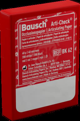 Bausch Articulating Paper Booklets Straight 200 Strips Red - BK 10