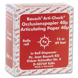 Bausch Articulating Paper Roll in Dispenser 16 mm Wide 15 Mts Red-BK 14