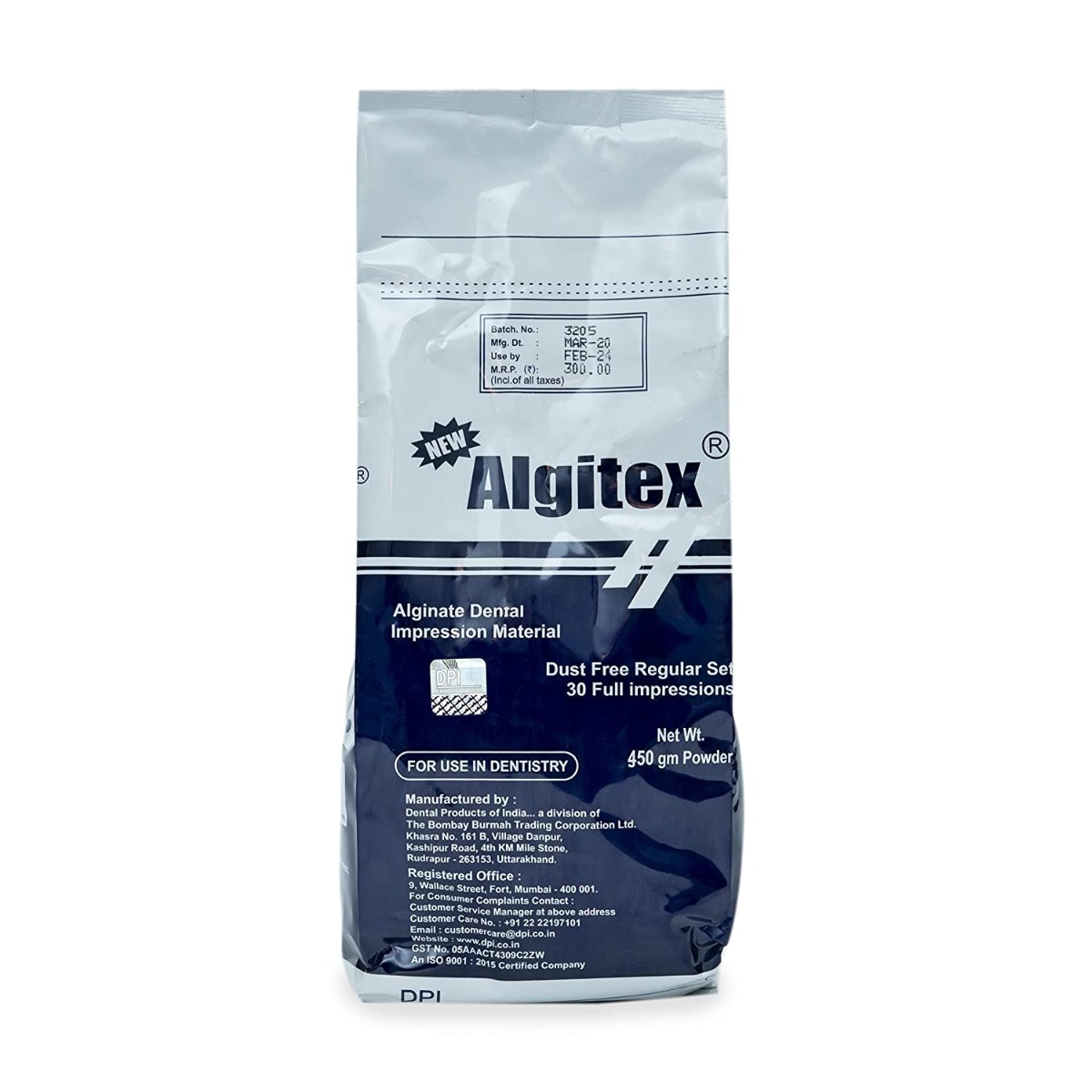 Dpi Algitex Alginate Impression Powder 