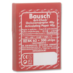 Bausch Articulating Paper Plastic Dispenser with Pre-Cut 200 Strips Red - BK 62