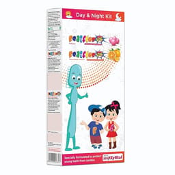 Group Pharma Pediflor Kidz Day & Night Kit With Buddy Toothbrush (Pack of 2) - 1