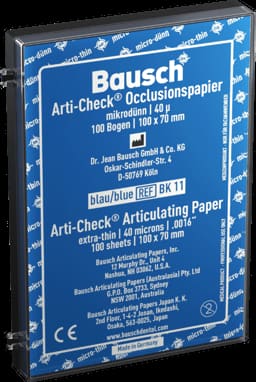 Bausch Arti-Check Dental Articulating Papers Micro Thin - 40µ Microns - 10