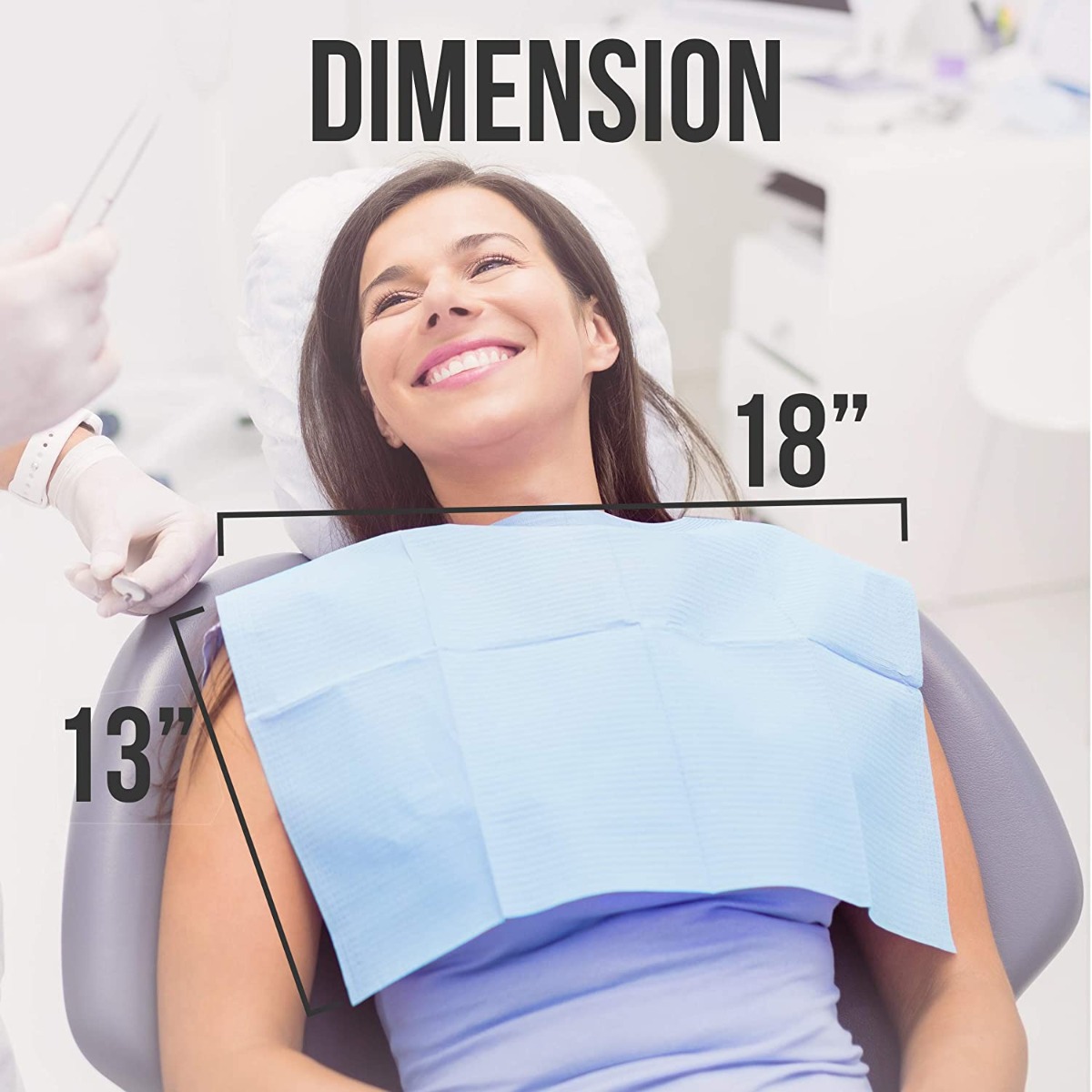 ET Dental Patient Bibs (Pack of 125)