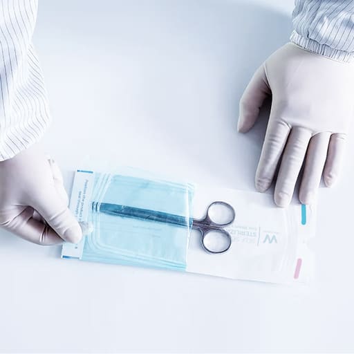 Waldent Self-Seal Sterilization Pouch - Medium (90x260mm) - For Scalers & Hand Instruments