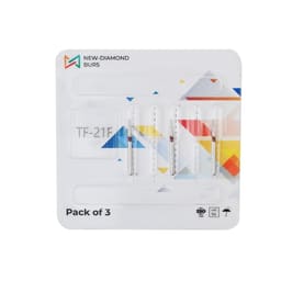 NewDiamond Taper Fissure Diamond Bur TF-21F ( Pack Of 3)