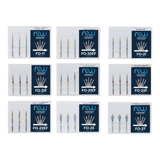 NewDiamond Flame Ogival Diamond Bur -FO (Pack Of 3)
