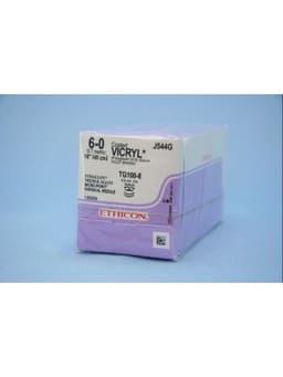 Ethicon Vicryl #6-0 Absorbable Violet Braided Suture - 5