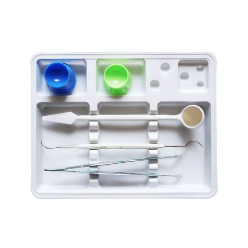 Cotisen Disposable Plastic Instrument Trays (Pack of 100)