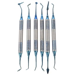GII Composite Instruments Teflon Coated - Blue (Set of 6) - 2