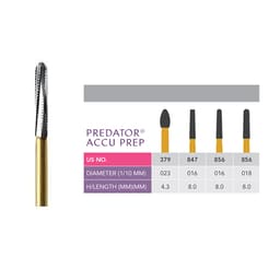 Prima Dental Predator Accu-Prep FG Bur (Pack of 5) - 1