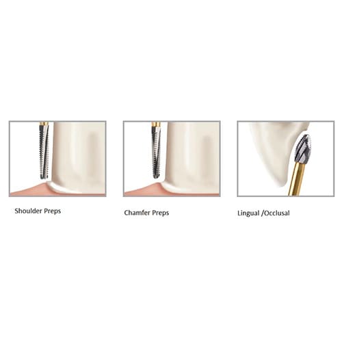 Prima Dental Predator Accu-Prep FG Bur (Pack of 5)