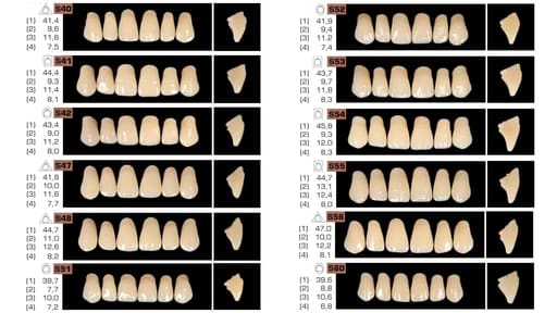 Ruthinium Acryrock Teeth Sets A3 (Pack of 4 sets)