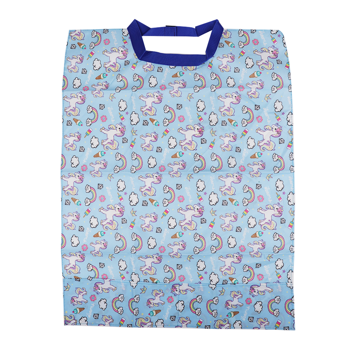 ET Dental Patient Apron For Kids - Light Blue (Unicorn Theme)