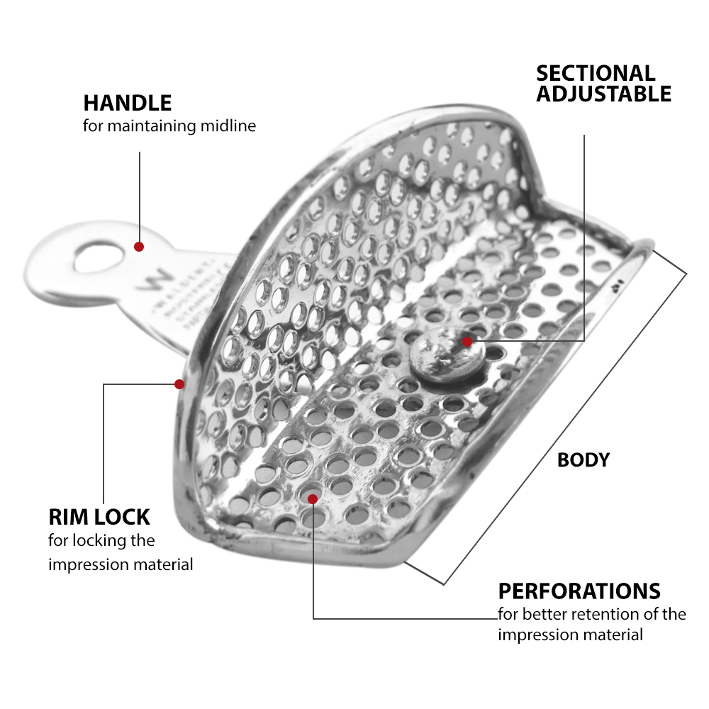 Waldent Adjustable Impression Trays 
