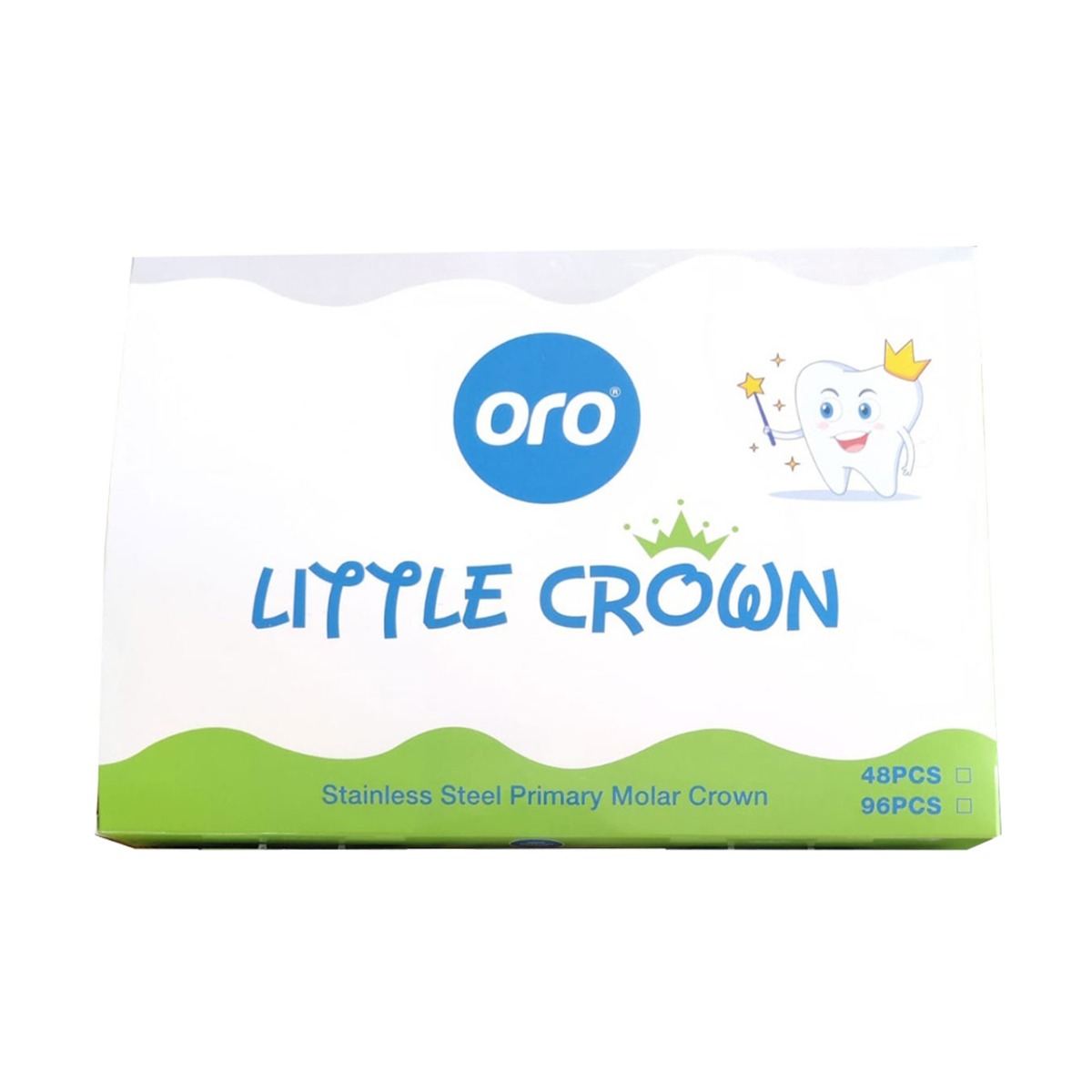 Oro SS Little Crown Primary Molar Kit - 96 Pcs