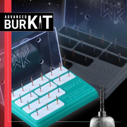 Mik Advanced Tooth Preparation Bur Kit (Pack of 19 Burs)