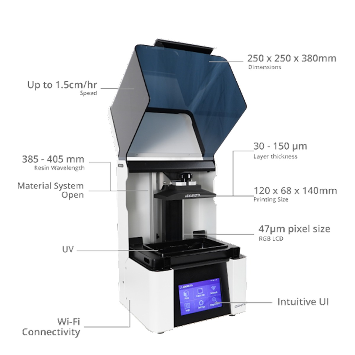 Ackuretta DENTIQ-120 Dental 3D Printer