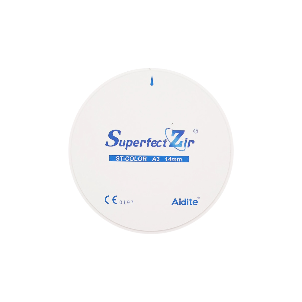 Aidite SuperfectZir Zirconia Block ST Color 98x14mm - STC A3