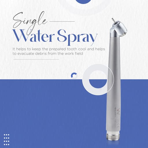 Waldent Premium Plus 45 Degree Airotor Handpiece And Cartridge 