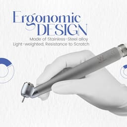 Waldent Premium Plus 45 Degree Airotor Handpiece And Cartridge  - 11