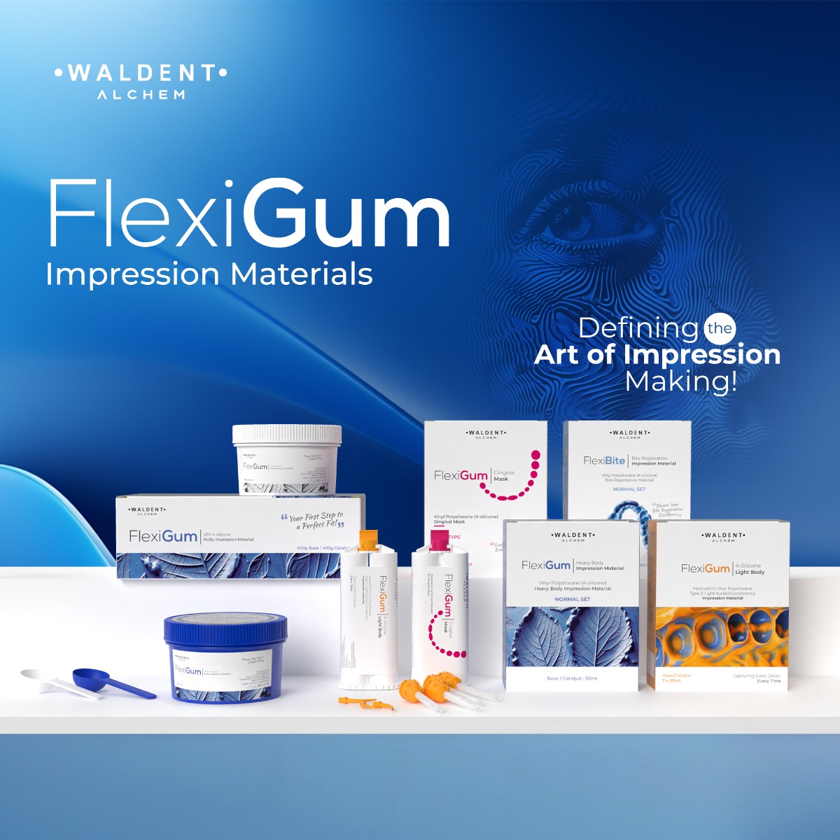 Waldent FlexiGum VPS A-Silicone Putty + Light Body Combo Kit     
